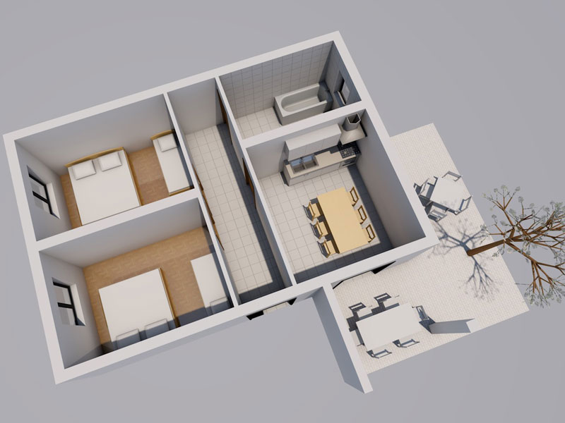 Apartment S1-B floorplan